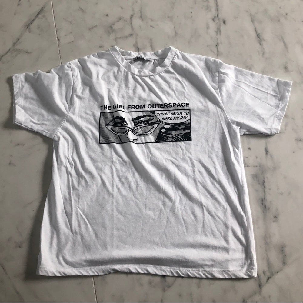 Zara Outer Space Graphic Tee